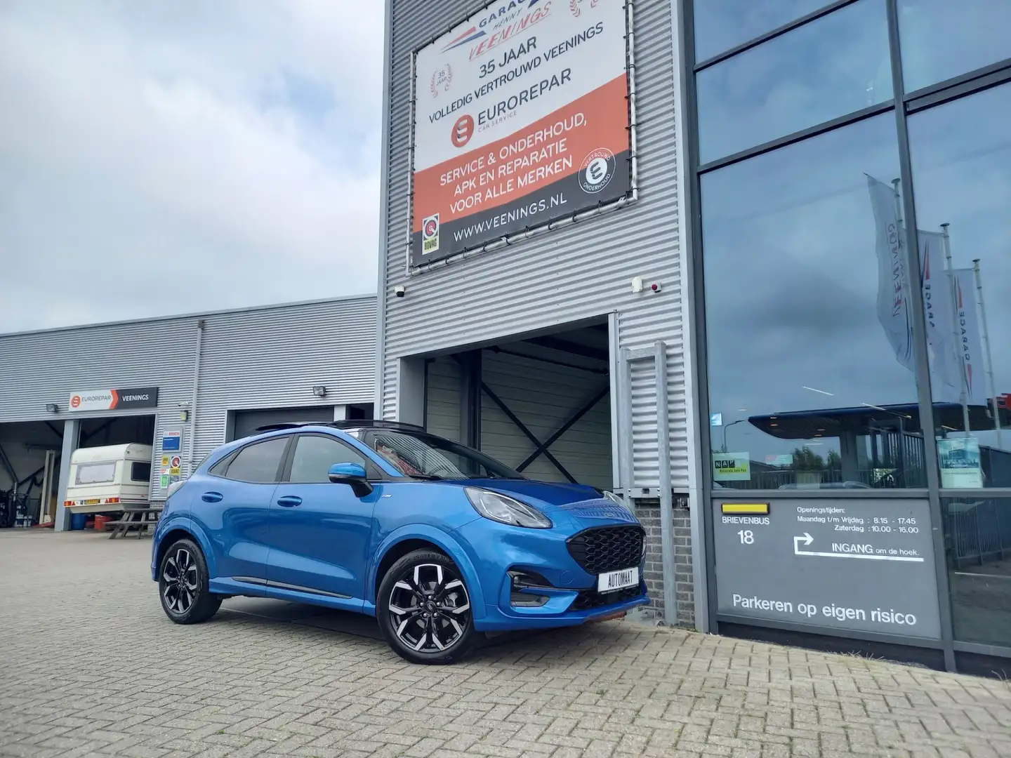 Ford Puma 1.0 155PK EcoBoost Hybrid ST-Line X - PANO - OPEN Blauw - 2