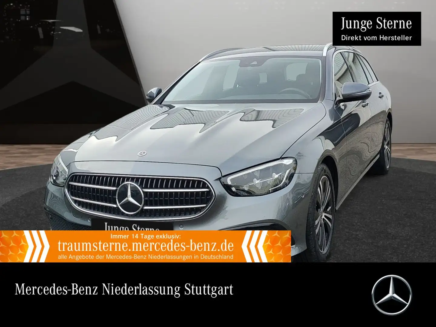 Mercedes-Benz E 400 d T 4M AVANTG+LED+STHZG+KAMERA+TOTW+9G Grau - 1