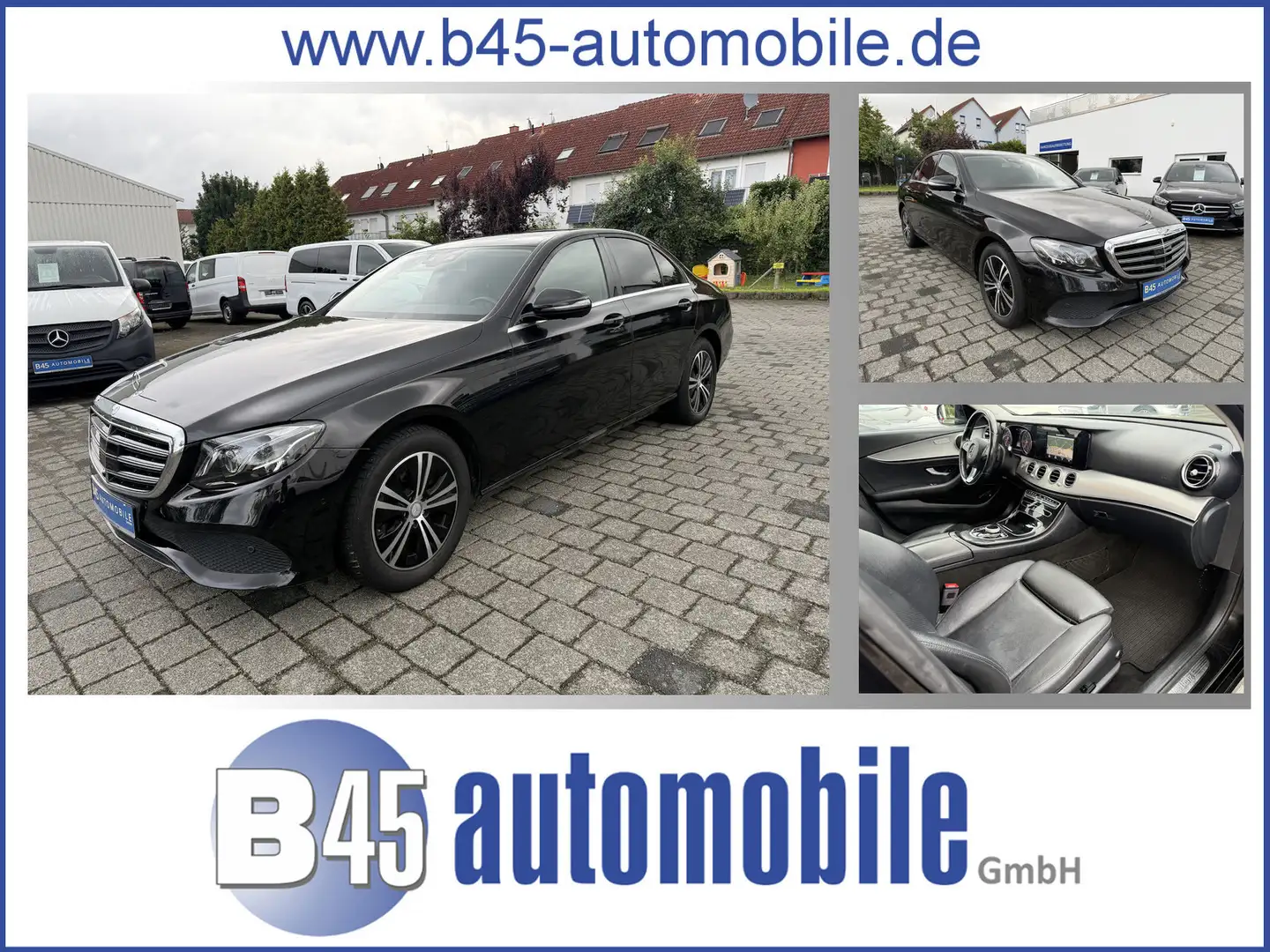 Mercedes-Benz E 220 d 9G 360°-KAMERA DISTRONIC LED NAVI AHK SPUR Schwarz - 1