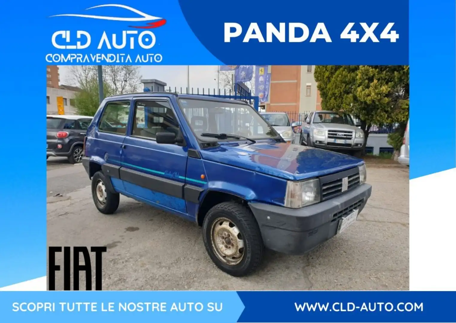 Fiat Panda 1ª serie 1100 i.e. cat 4x4 Country Club Синій - 1