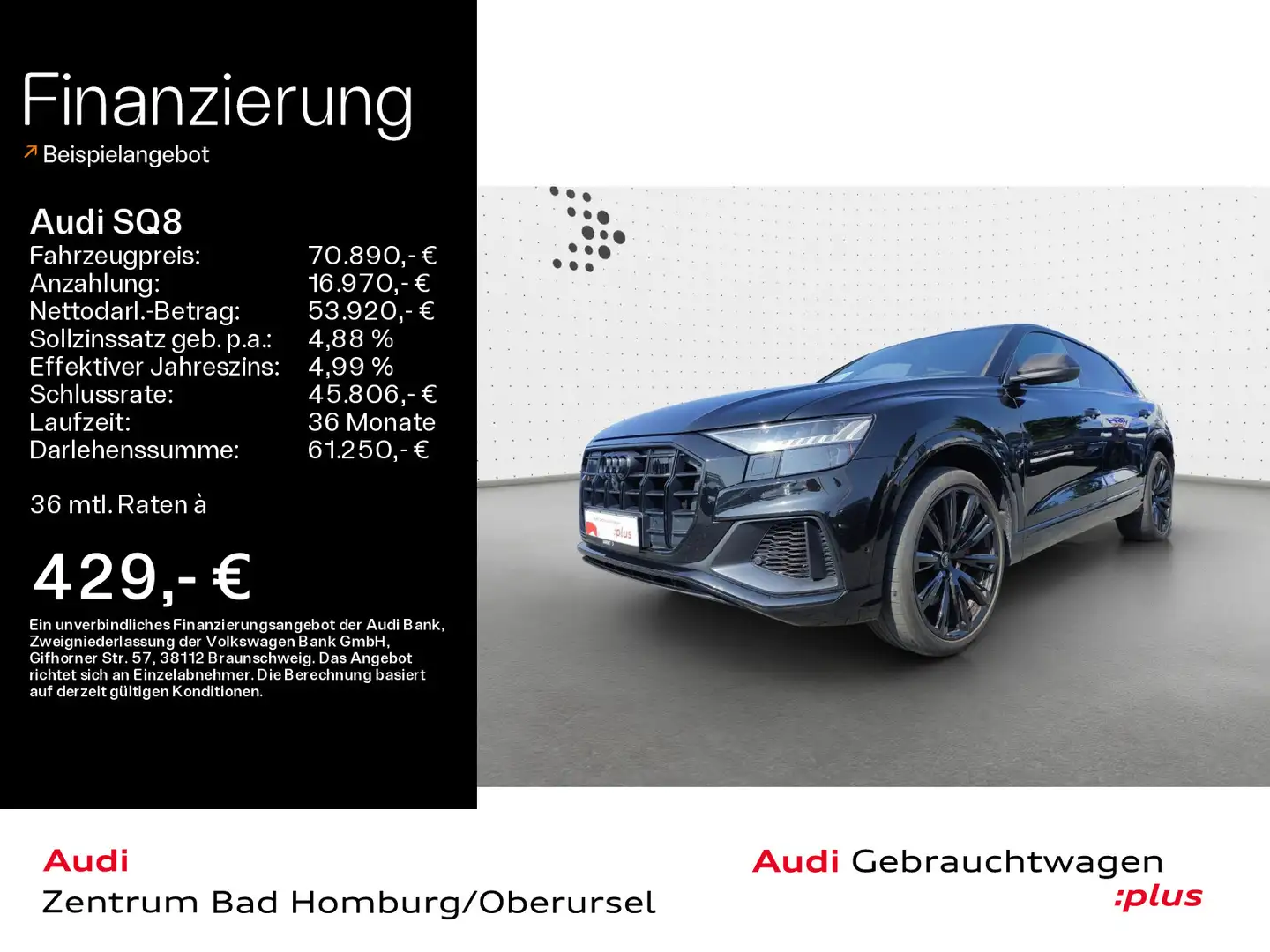 Audi SQ8 4.0 TFSI quattro competition plus*Navi*Matri Negro - 1