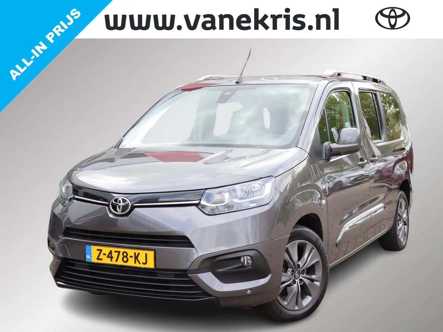 Toyota Proace City Verso 1.2 Turbo Active Long 7-Persoons, Trekhaak Grey - 1