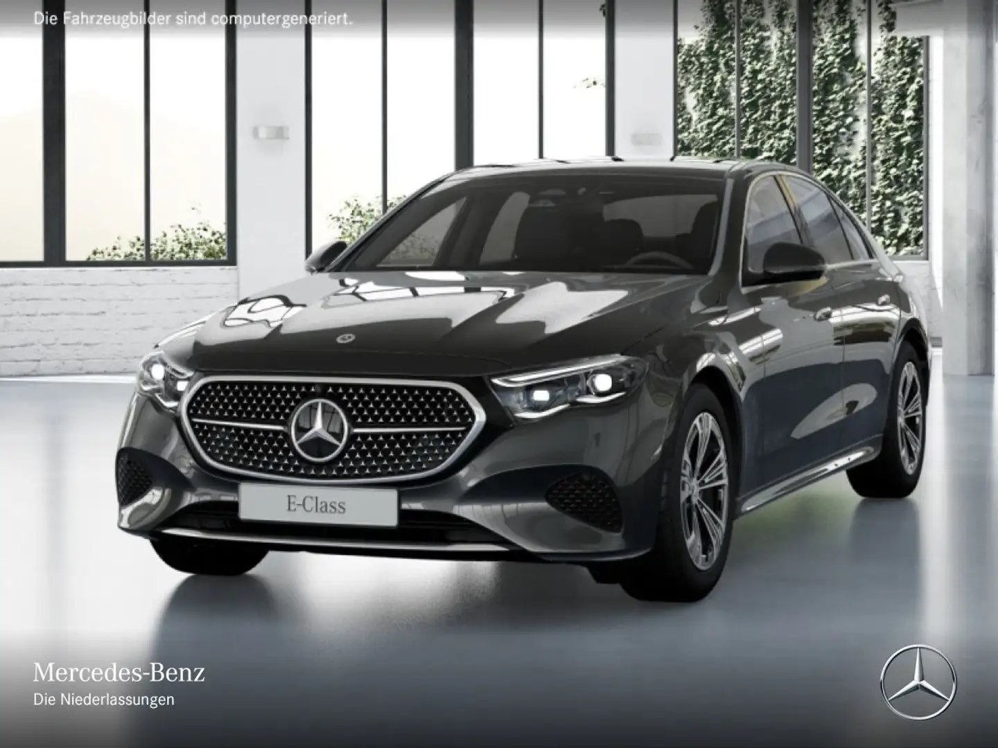 Mercedes-Benz E 200 Avantgarde 360° Pano Distr. AHK Spurhalt-Ass Grau - 2