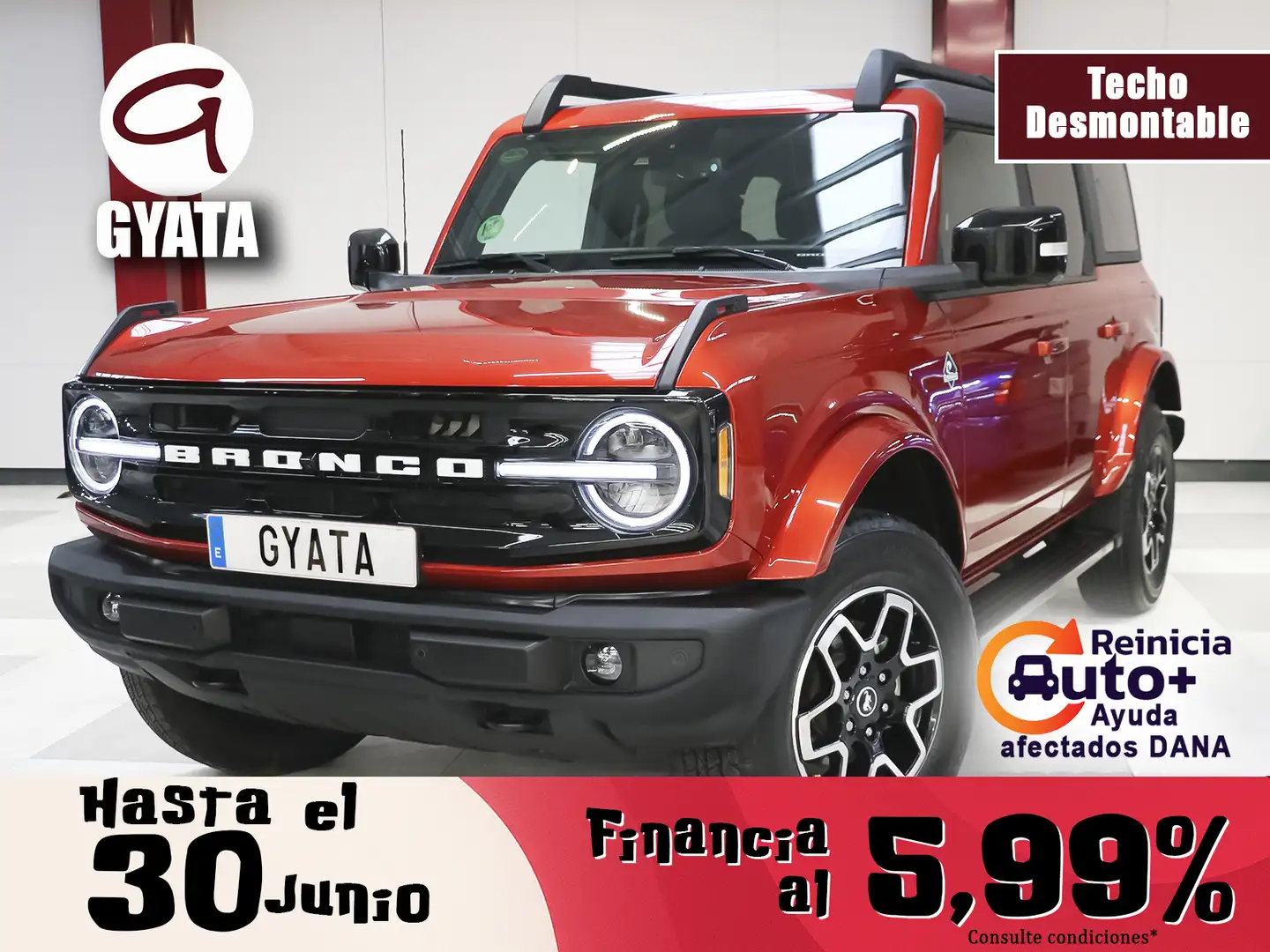 Ford Bronco 2.7 EcoBoost V6 Outer Banks 335 Auto Rojo - 1