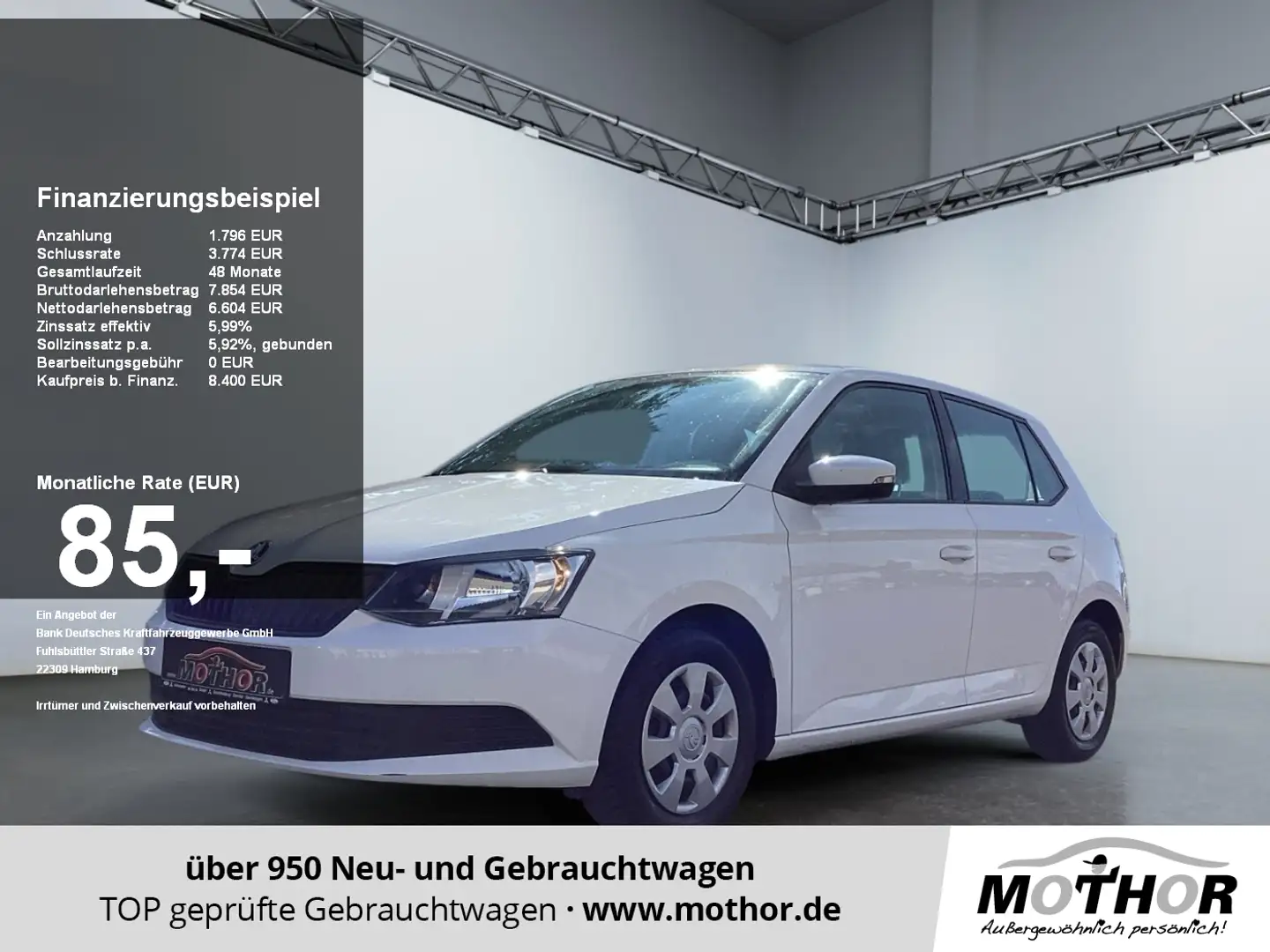 Skoda Fabia 1.0 TSI Blanc - 1