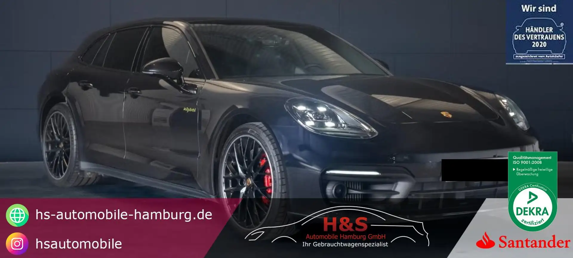 Porsche Panamera Sport Turismo 4 S E-Hybrid Schwarz - 1