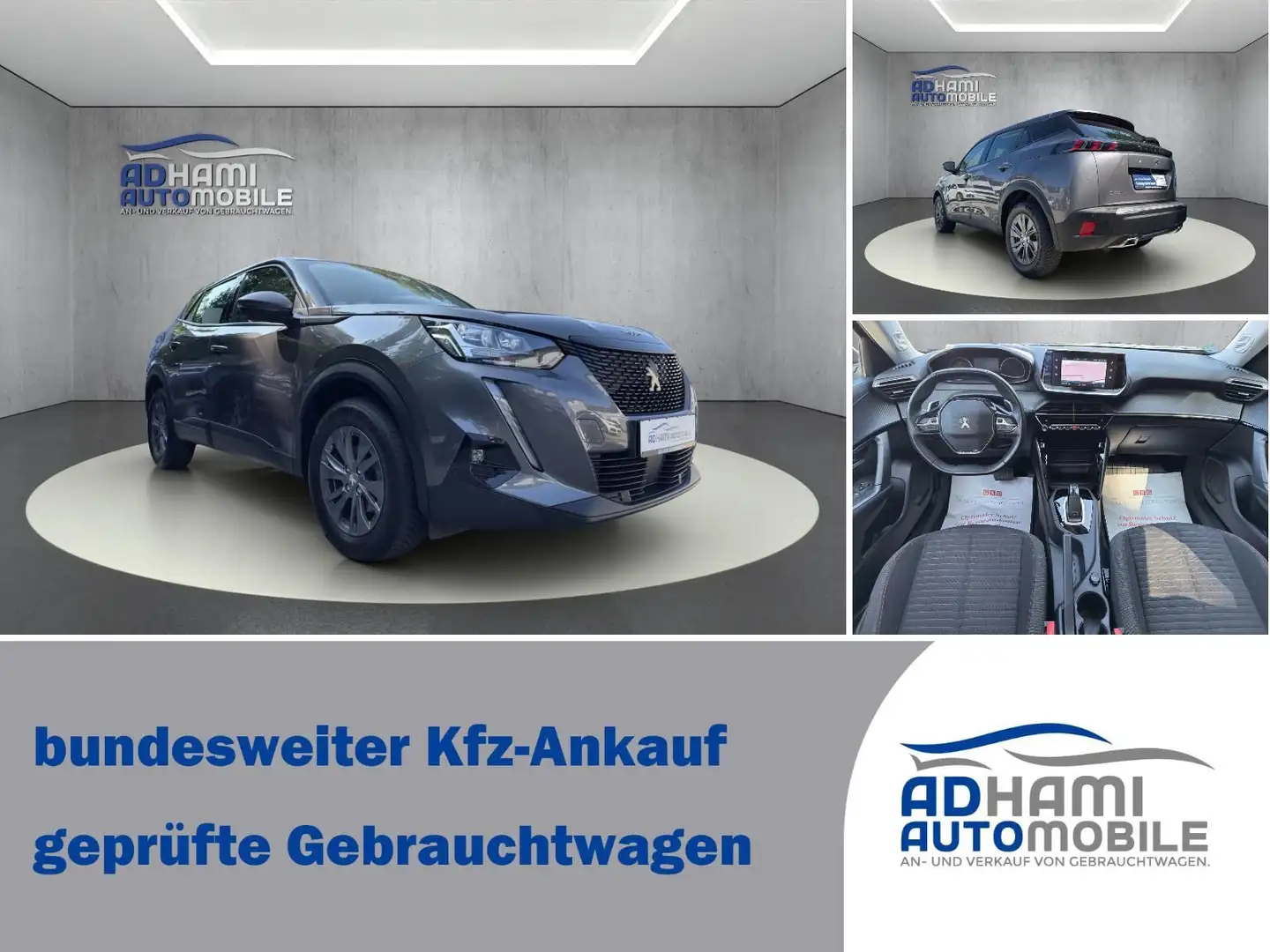 Peugeot 2008 Active/1.HAND/NAVI/KLIMA/SHZ/CAM/ALU/TOP! Grijs - 2
