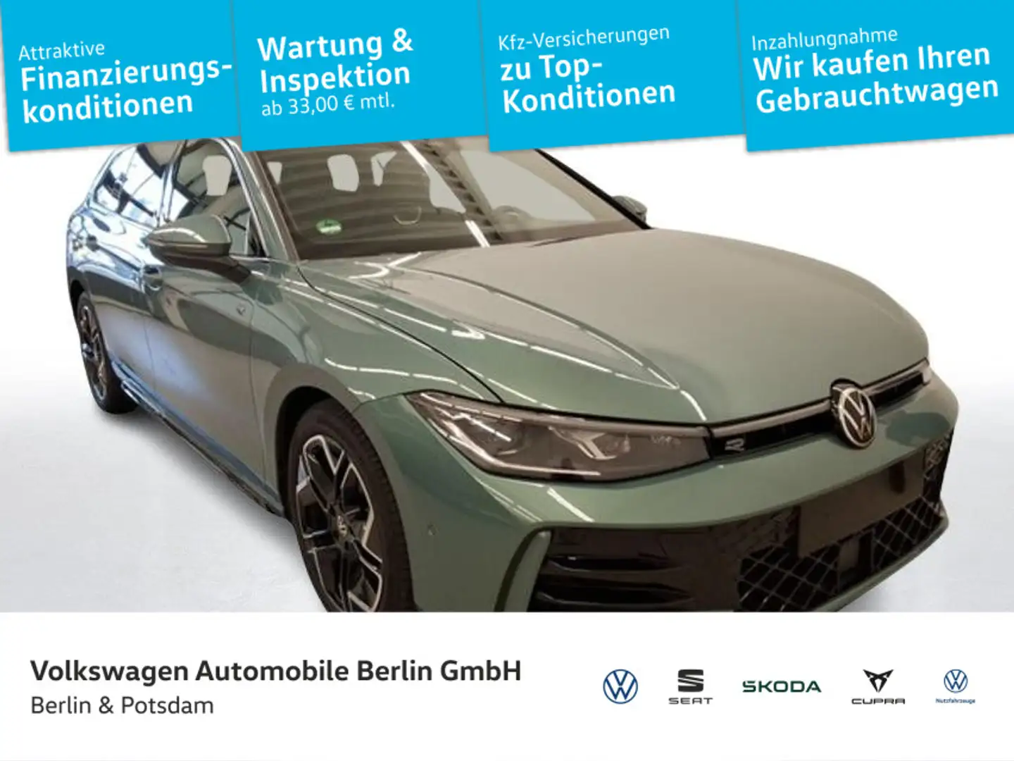 Volkswagen Passat Variant 2.0 TSI DSG 4M R-Line R-Kam AHK Grün - 1