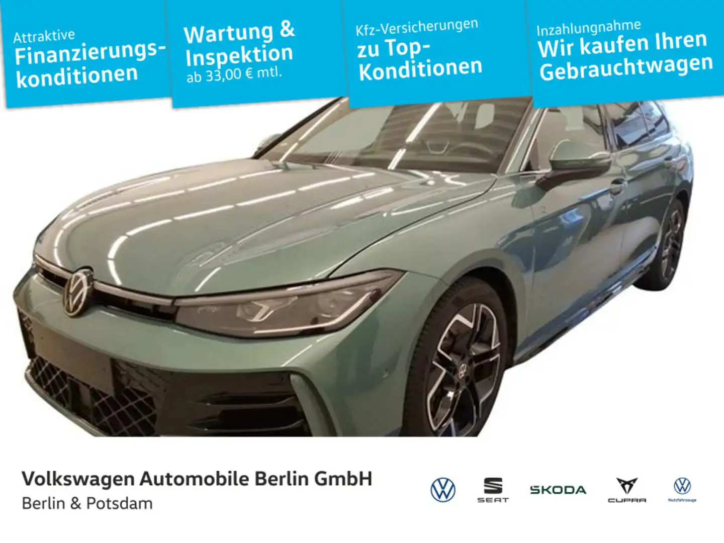 Volkswagen Passat Variant 2.0 TSI DSG 4M R-Line R-Kam AHK Verde - 1
