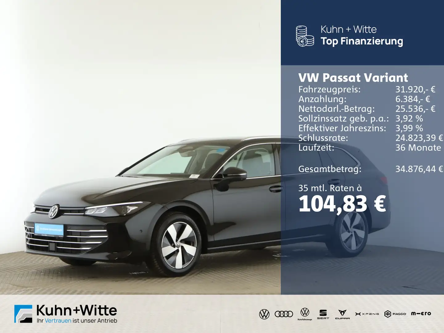 Volkswagen Passat Variant 1.5 eTSI Business *AHK*LED*RFK*Na Schwarz - 1
