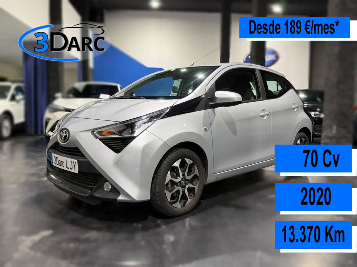 Toyota Aygo 70 x-play Argent - 1