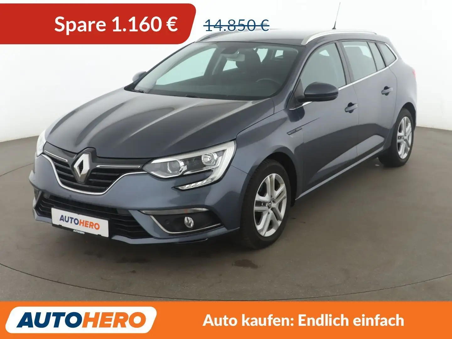 Renault Megane 1.3 TCe Business Edition Aut.*NAVI*TEMPO*PDC*AHK* Grau - 1