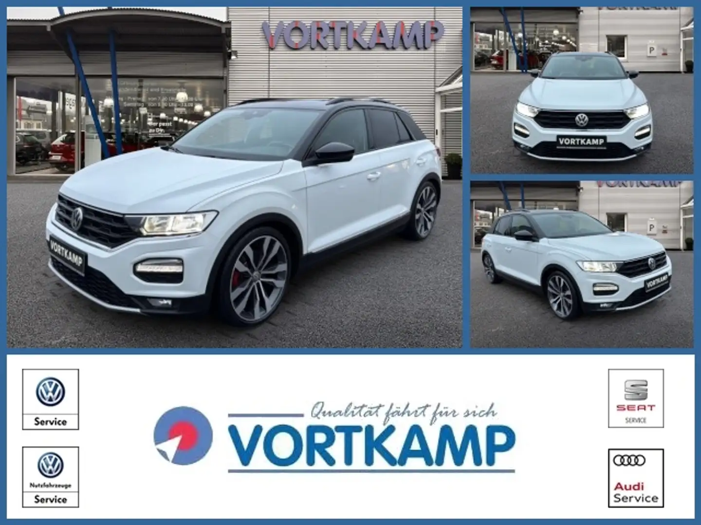 Volkswagen T-Roc Sport Pano/Kamera/Gewindefahrwerk Weiß - 1
