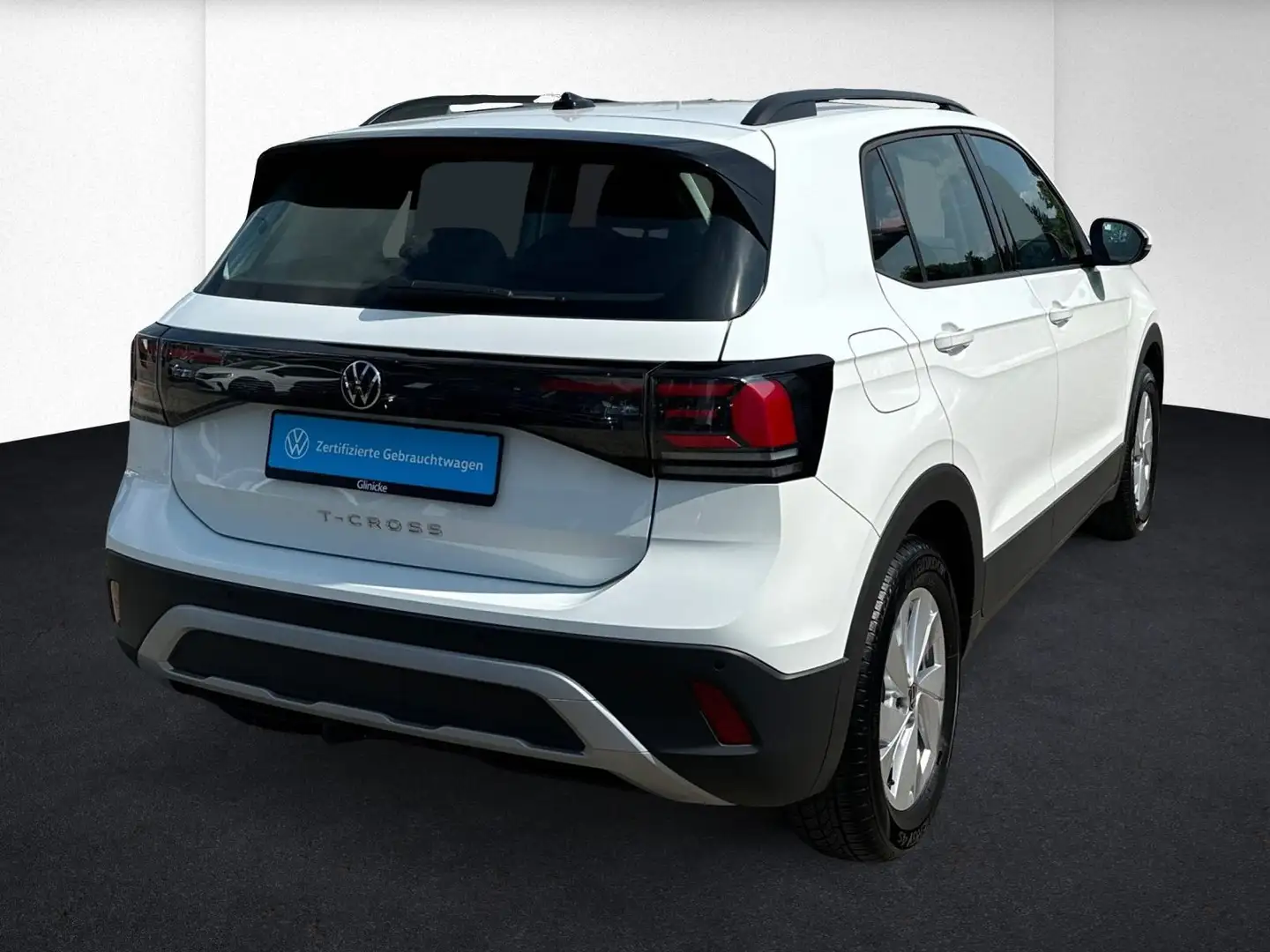 Volkswagen T-Cross Life 1.0 TSI ACC+AHK+Sitzh.+PDC+App-Conn Blanc - 2