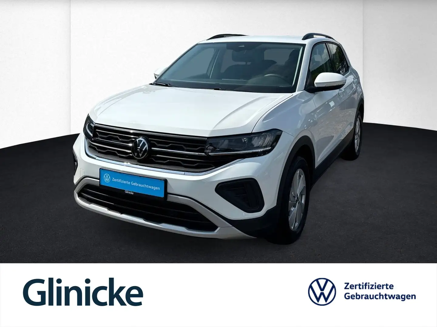 Volkswagen T-Cross Life 1.0 TSI ACC+AHK+Sitzh.+PDC+App-Conn Blanc - 1
