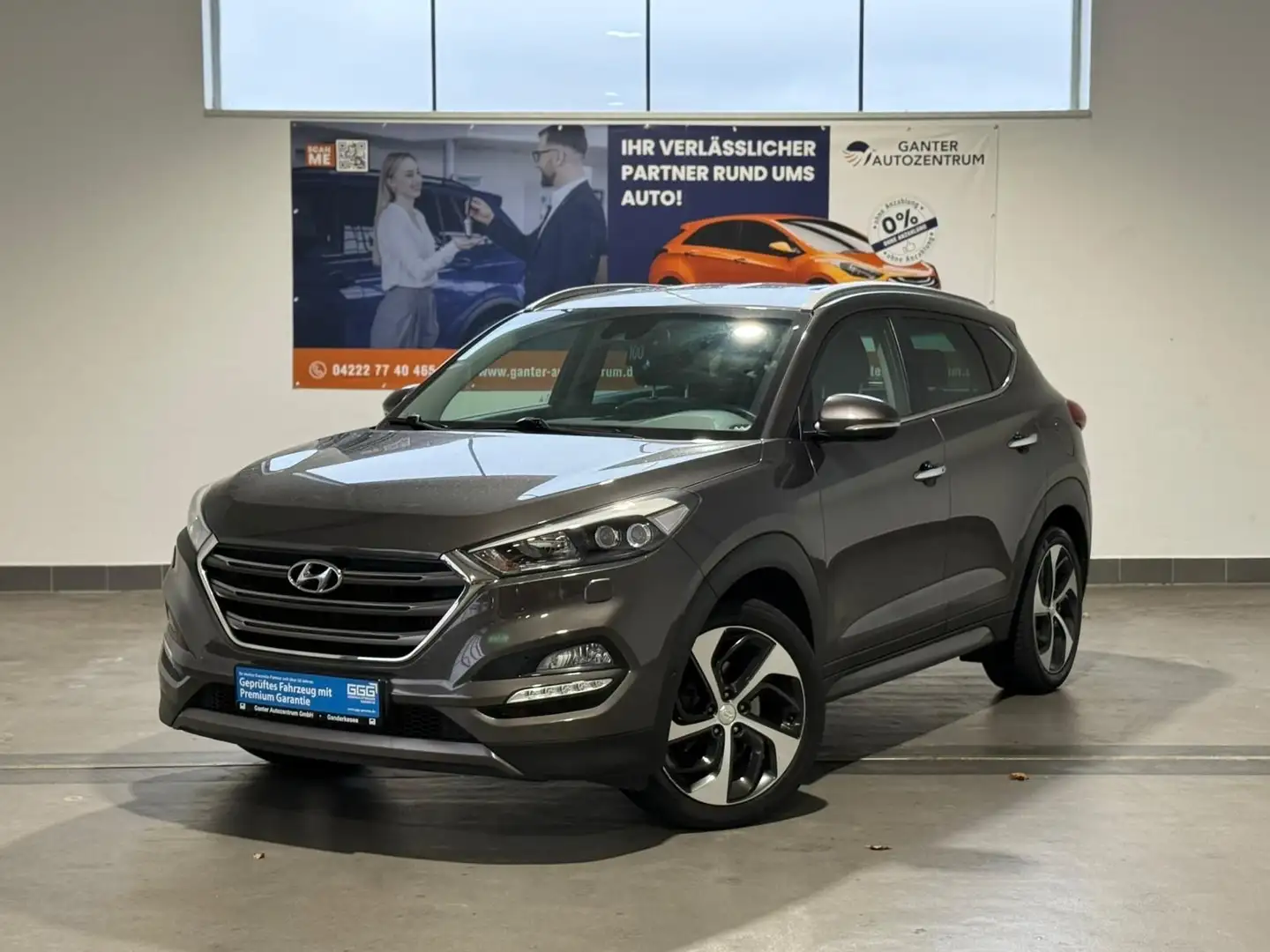 Hyundai TUCSON Premium 1.6 T-GDI 4WD AHK+LEDER+NAVI+ Braun - 1