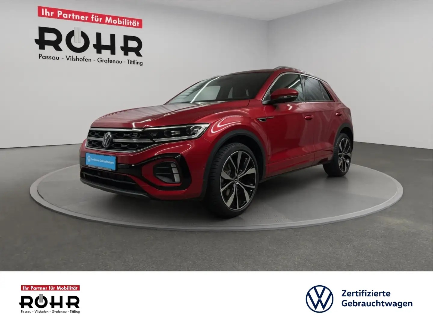 Volkswagen T-Roc R-Line (01/2030Garantie.Leder/Matrix) 1.5 TSI DSG Rot - 1