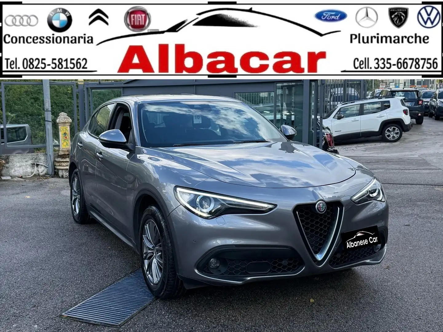 Alfa Romeo Stelvio Alfa Romeo Stelvio 2.2 Turbodiesel 190 CV AT8 Q4 Business Grigio - 1