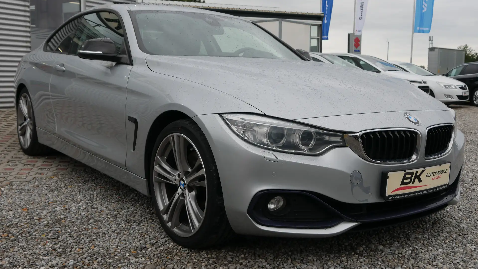 BMW 430 d Coupe Einparkhilfe Tempomat Sitzheizu Klima Navi Silber - 1