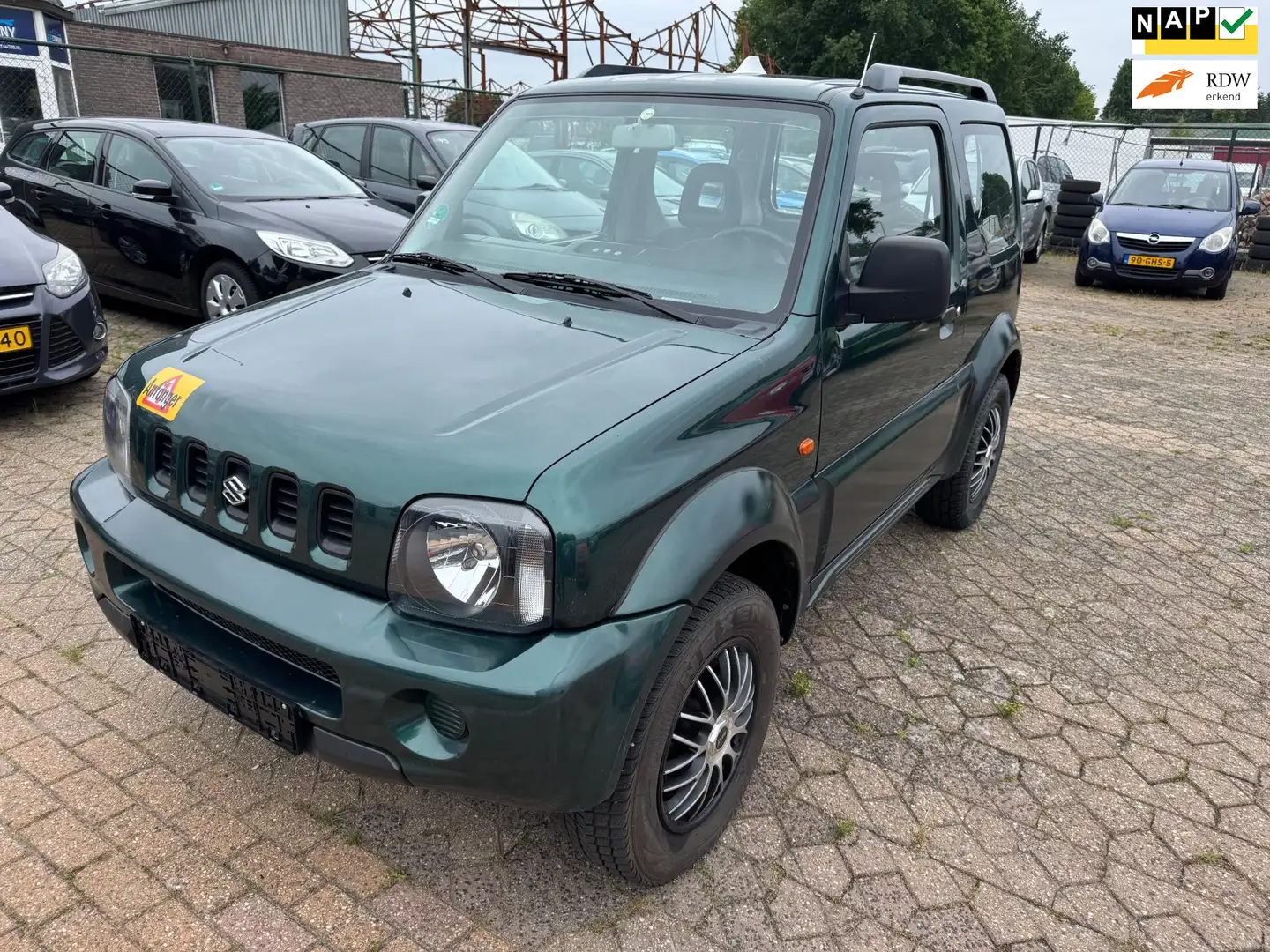 Suzuki Jimny 1.3 JLX 4X4 81DKM!!! DUITSE PAPIEREN Groen - 1