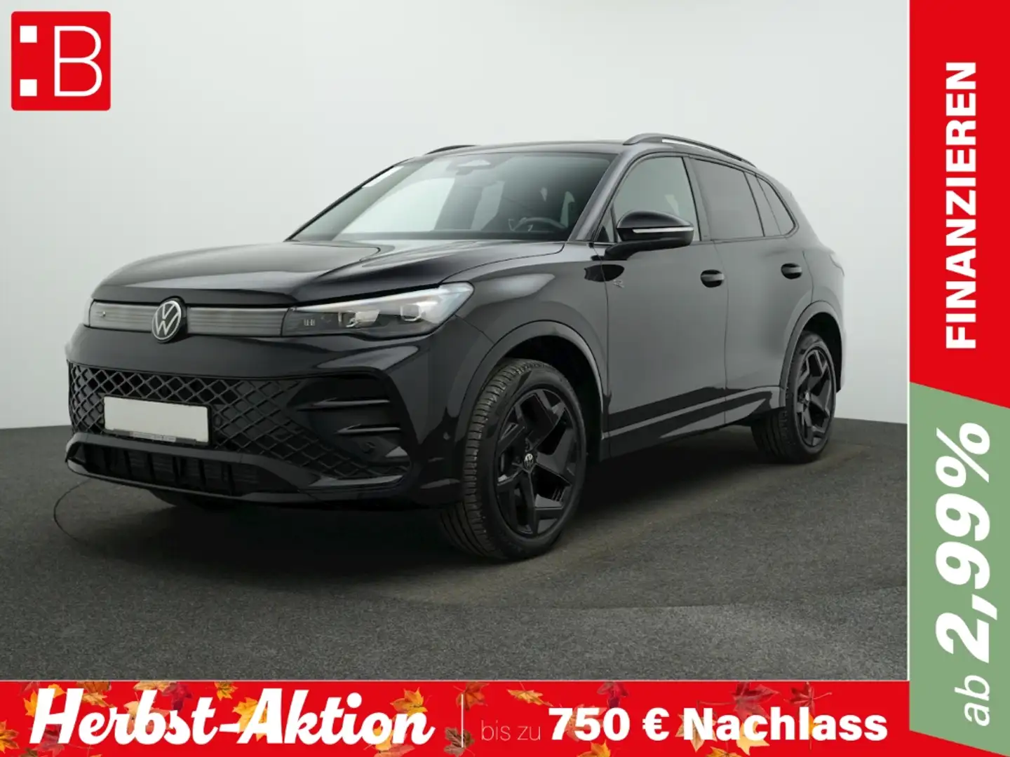 Volkswagen Tiguan 2.0 TDI DSG 4Mo. R-Line BLACK-STYLE AHK H&K ALU19 Schwarz - 1