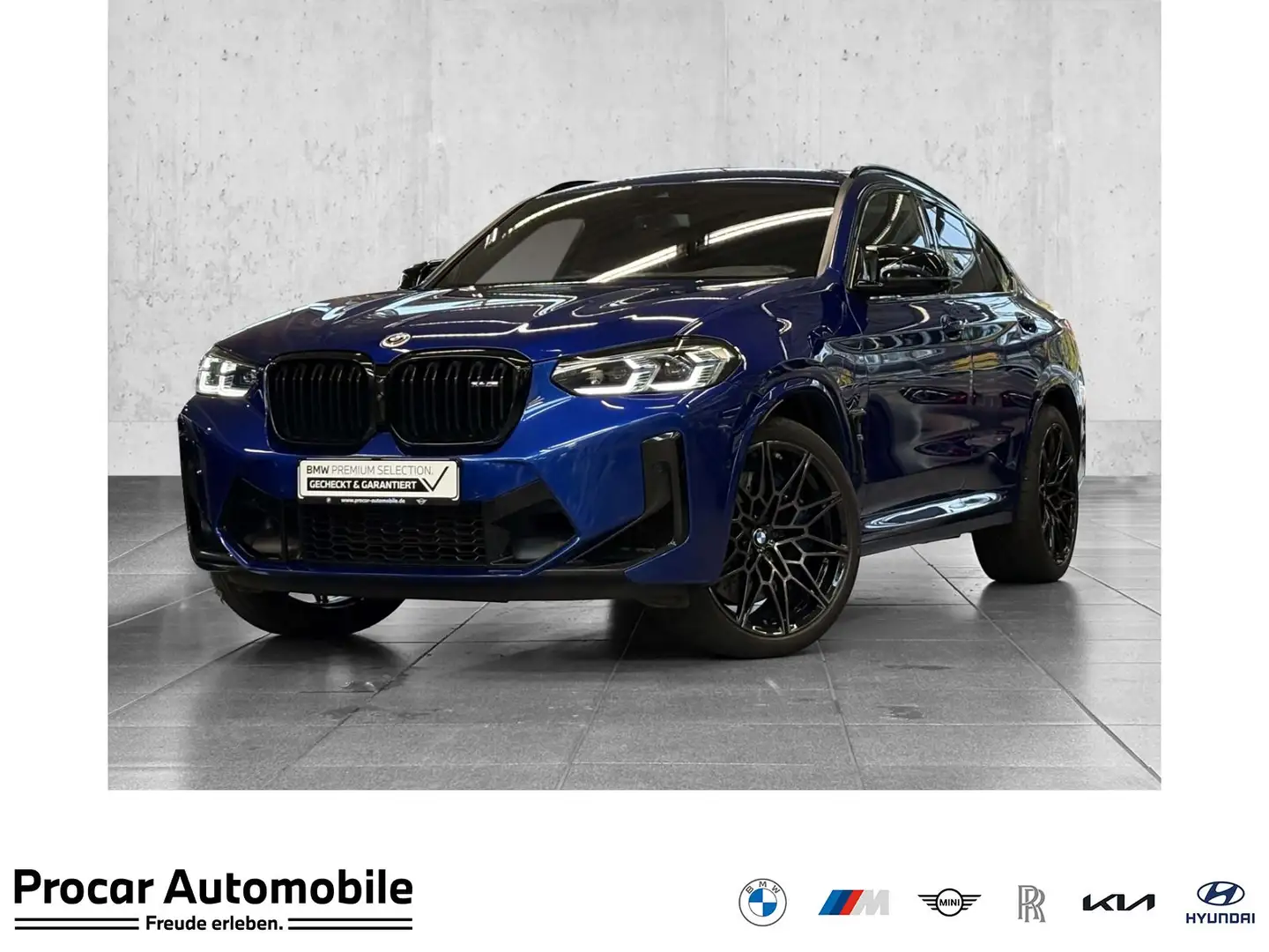 BMW X4 M Competition DA PA+ 360° Laser HuD HK 21" LMR Bleu - 1