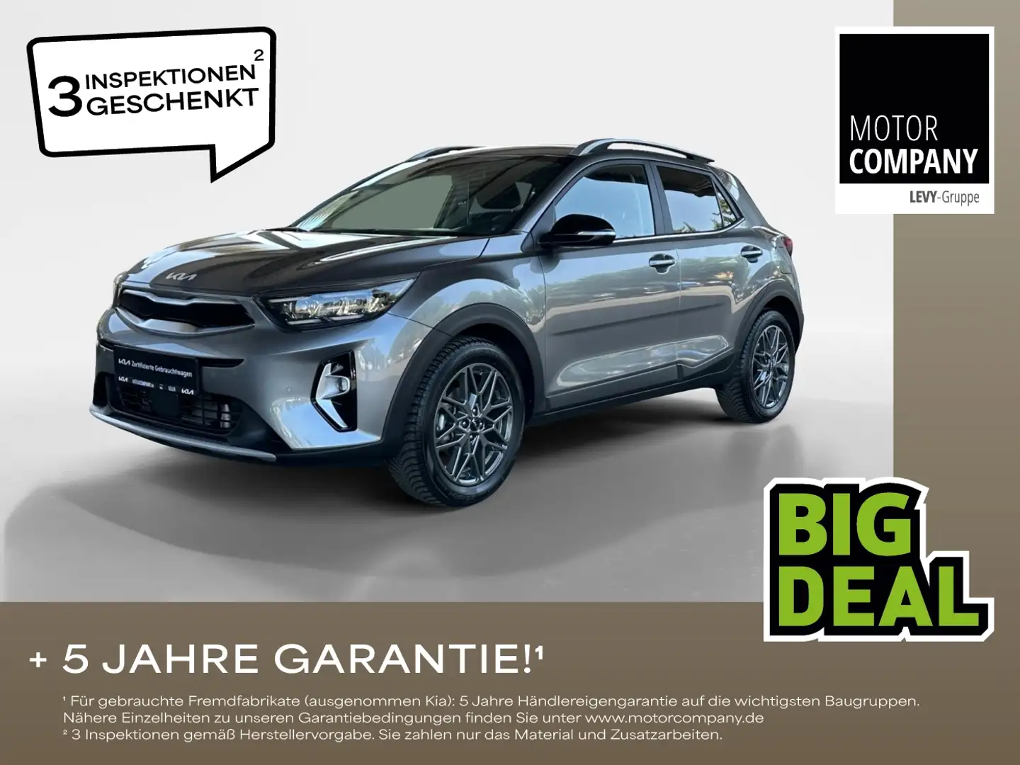 Kia Stonic 1.0 T-GDI Nightline Edit. +Navi+R.Kam+PDC+ Серый - 1