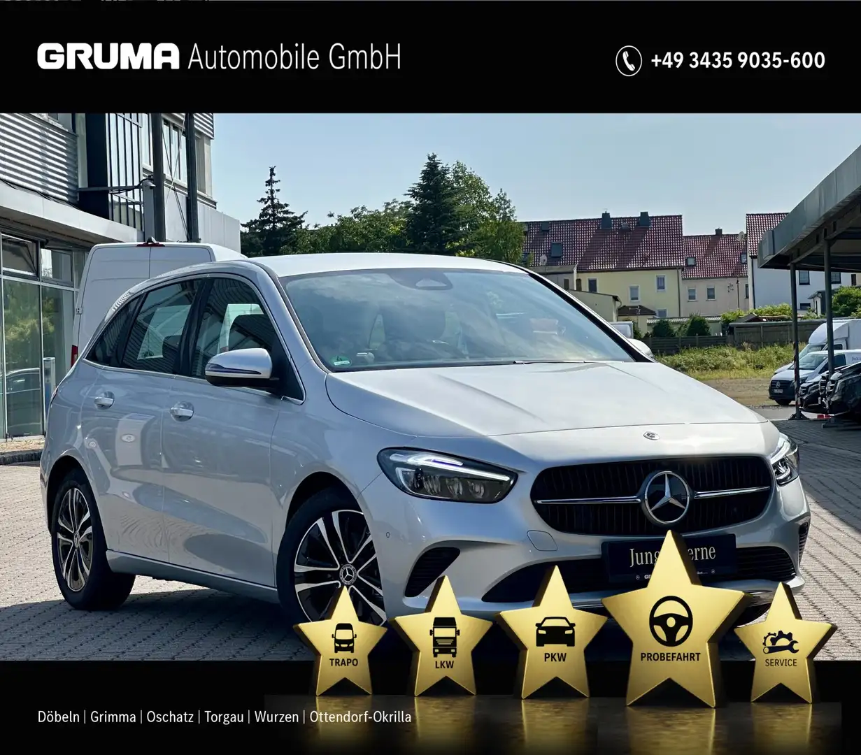 Mercedes-Benz B 180 B 180 d Progressive-Advanced+RüKa+Tempom+CarPlay Silber - 1