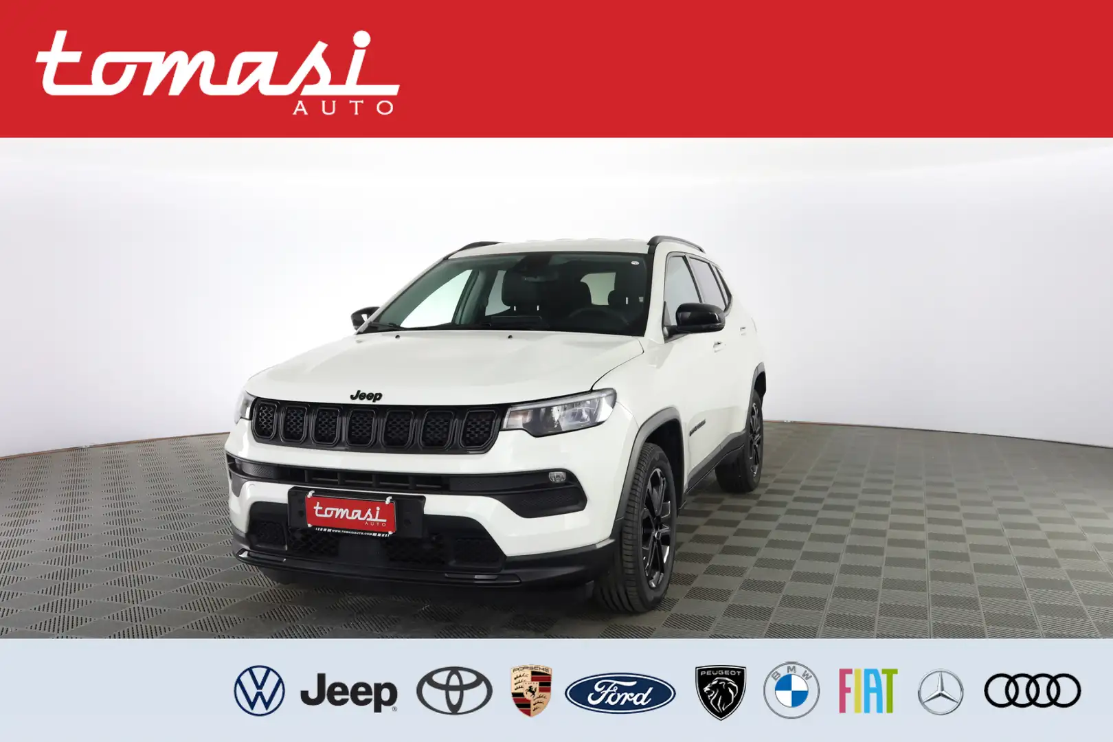 Jeep Compass 1.5 Turbo T4 130 CV MHEV 2WD Night Eagle Bianco - 1