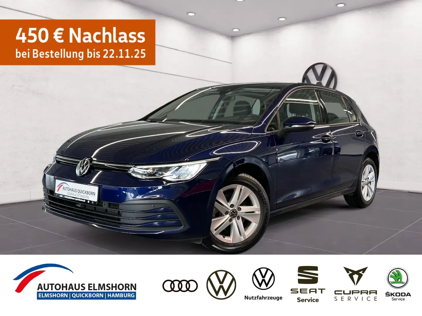 Volkswagen Golf Life 1.0 TSI TRAVEL BUSINESS NAVI APP LHZ ACC SPU Bleu - 1