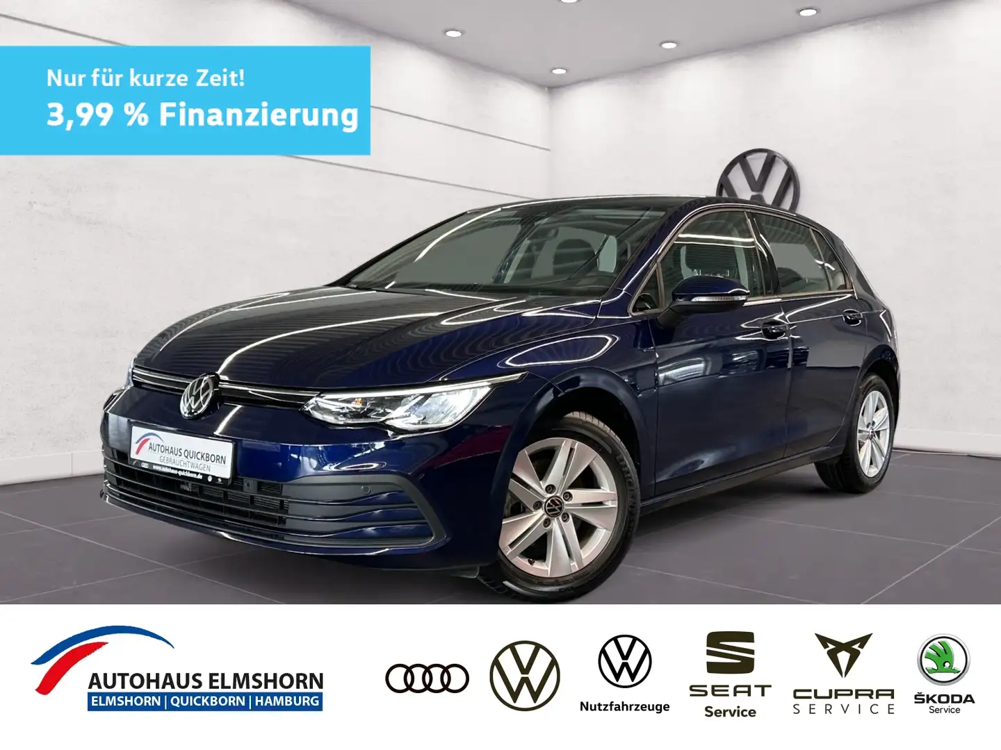 Volkswagen Golf Life 1.0 TSI TRAVEL BUSINESS NAVI APP LHZ ACC SPU Blau - 1