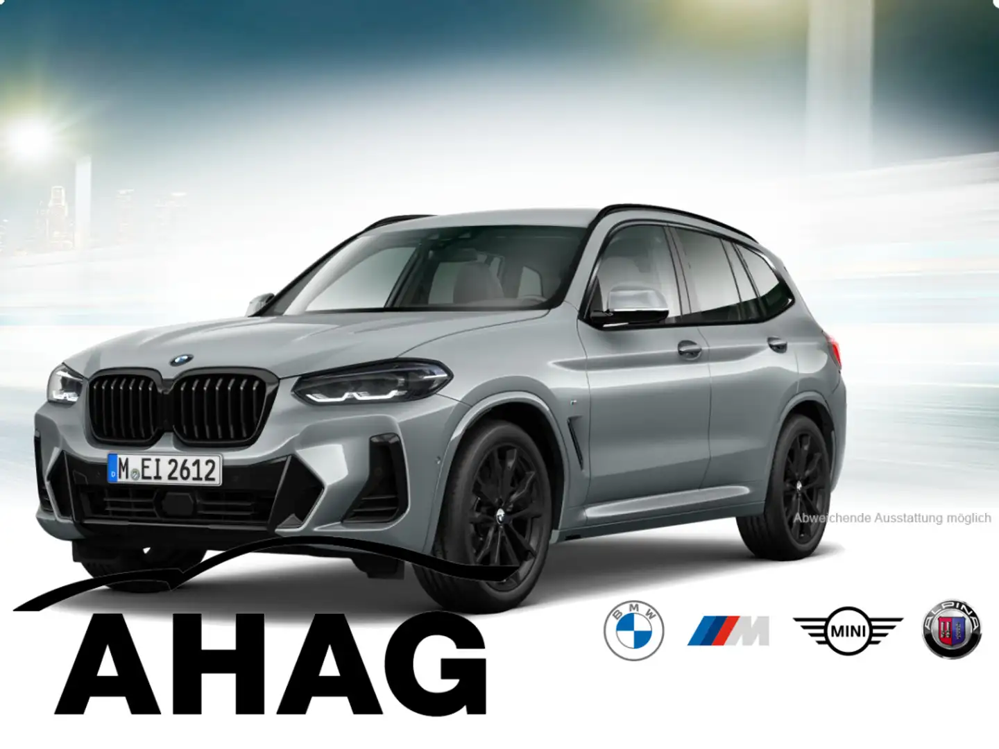 BMW X3 xDrive20d AT Navi Tempom.aktiv Bluetooth PDC MP3 S Grau - 2