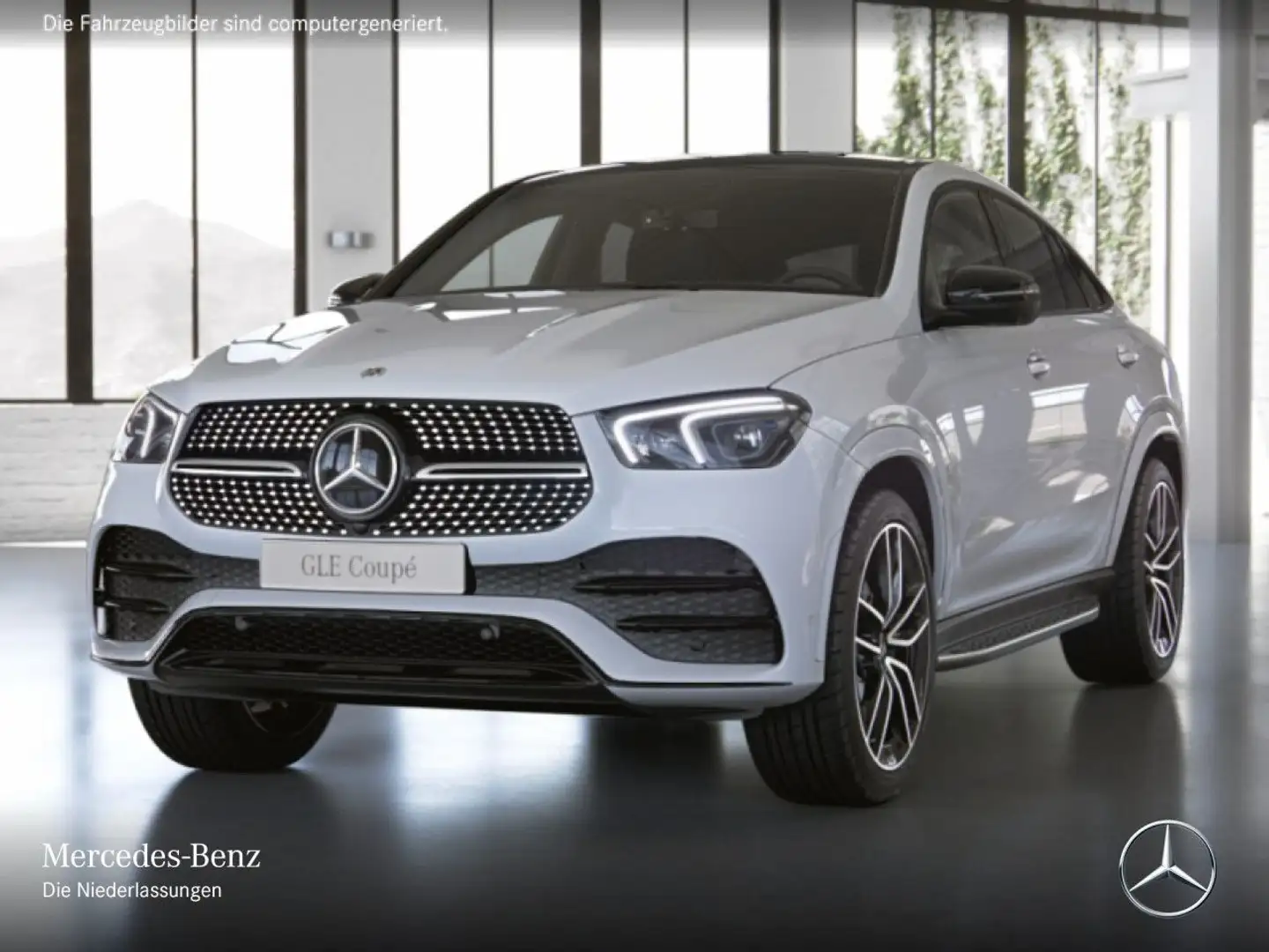 Mercedes-Benz GLE 400 d Coupé 4M AMG+NIGHT+PANO+360+MULTIBEAM Weiß - 2