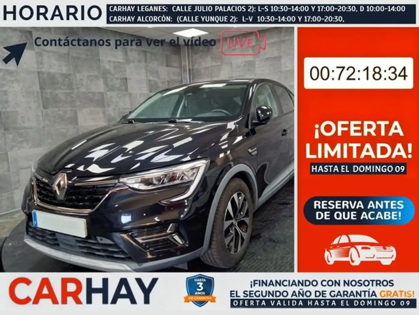 Renault Arkana Business 1.6 E-TECH Hybrid 145CV BVA6 E6 Negro - 1
