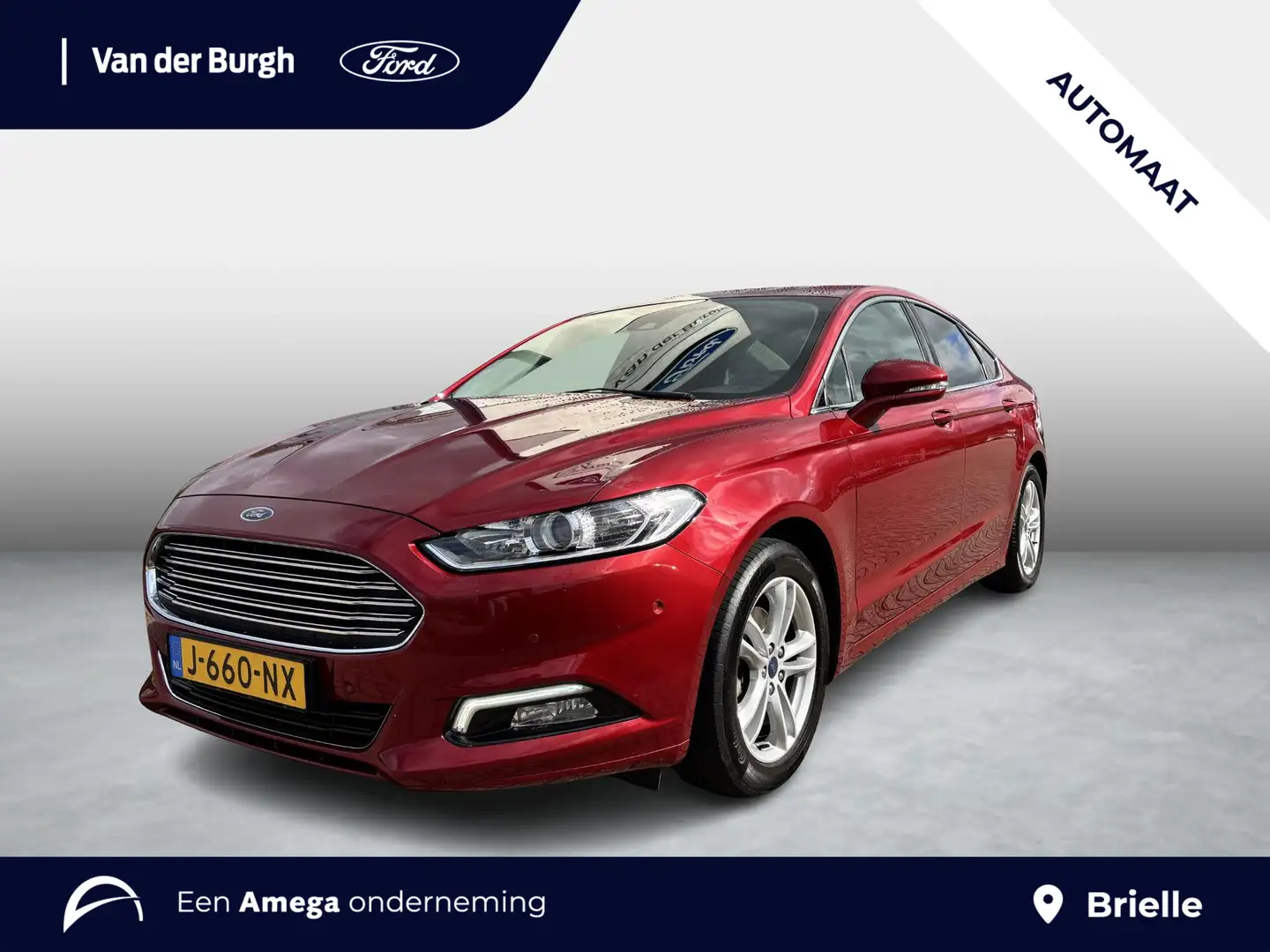 Ford Mondeo 4-deurs 1.5 Titanium 160pk ECOboost automaat Trekh Rood - 1