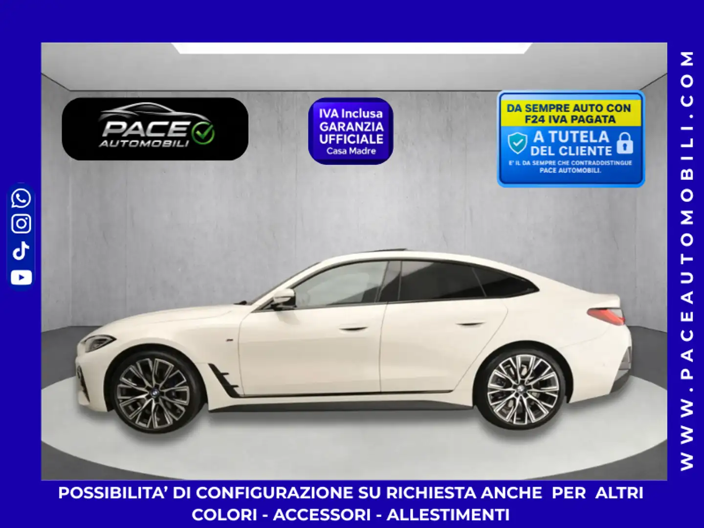 BMW 420 i GC GRAN COUPE M SPORT M-SPORT MSPORT CURVED 20" Blanc - 1