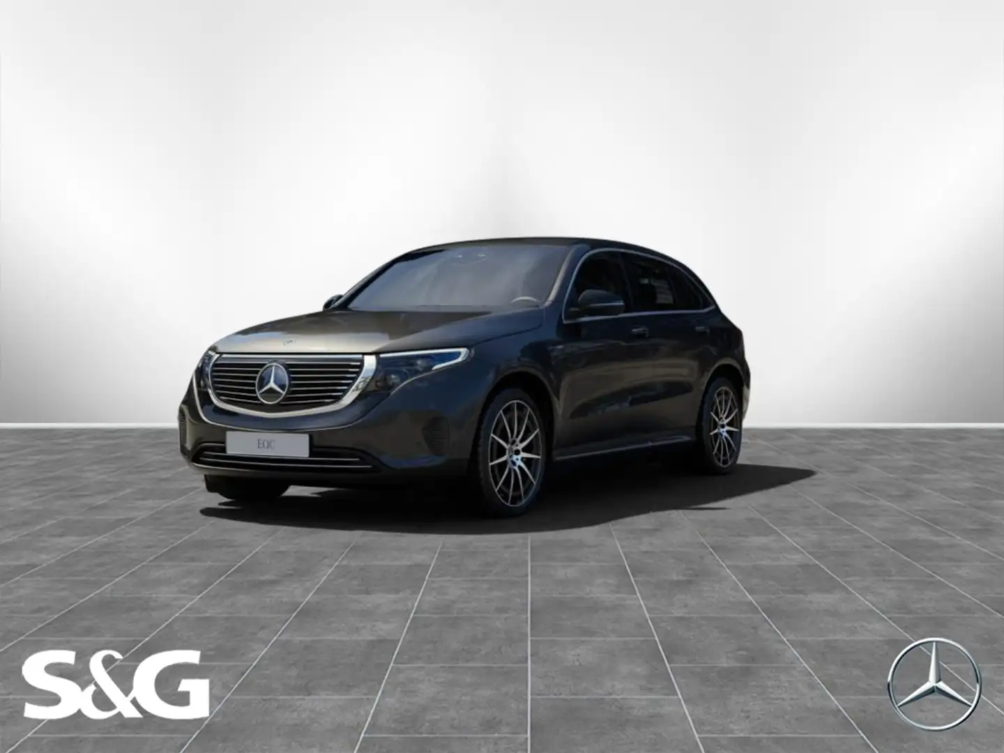 Mercedes-Benz EQC 400 4M RüKam+MBUX+HUD+AHK+Sitzhzg+20 Grau - 1