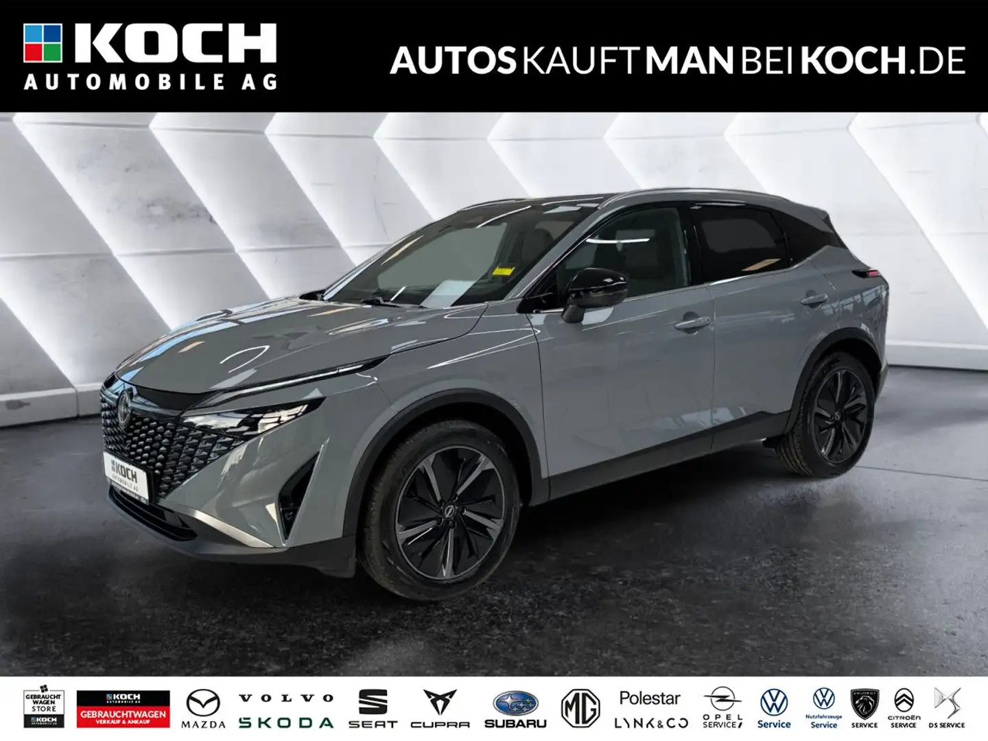 Nissan Qashqai 1.3 DIG-T Tekna M.Hybrid AT Navi LED PD Grau - 1