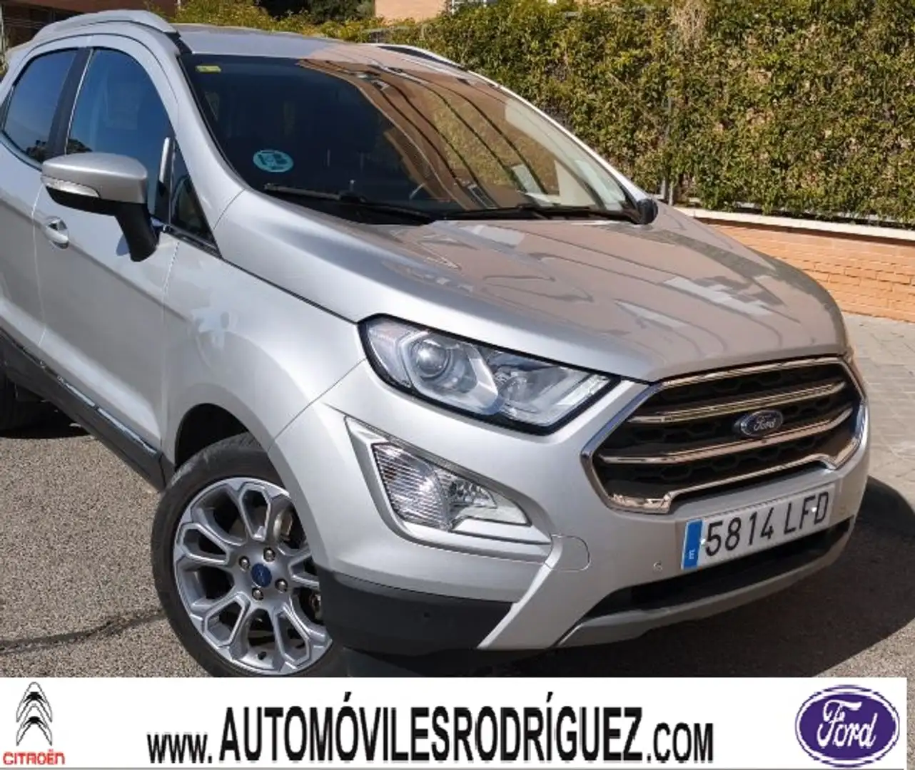 Ford EcoSport 1.0 EcoBoost Titanium 125 Argent - 1
