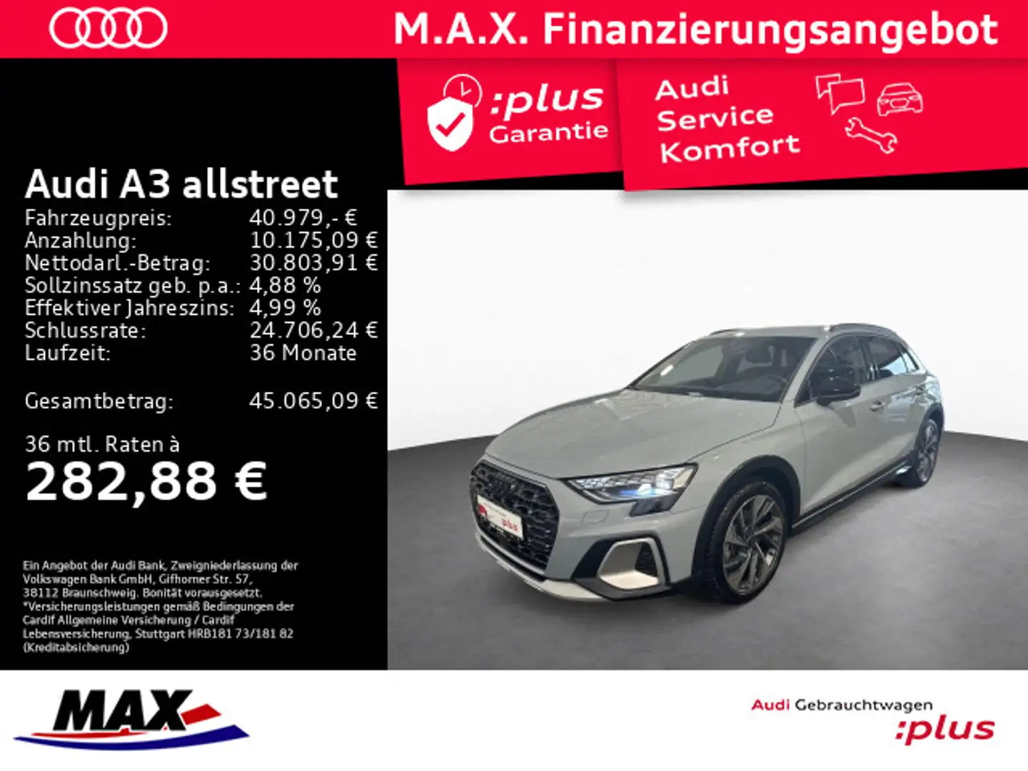 Audi A3 35 TDI LED+SONOS+AHK+KAMERA+HUD+ALU Grau - 1