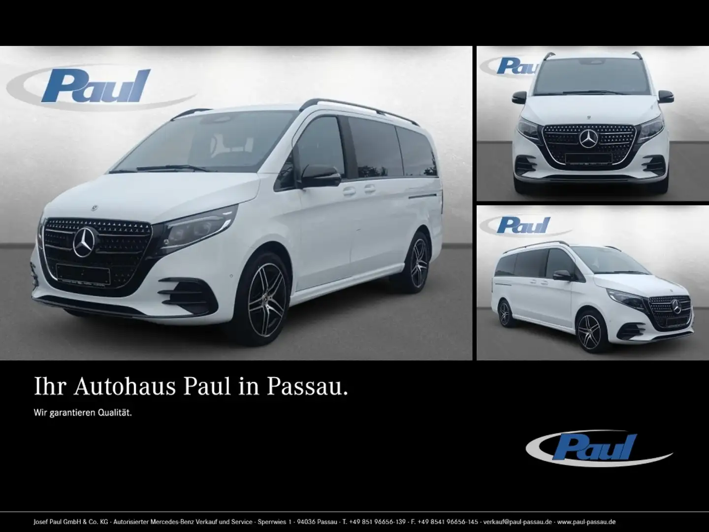 Mercedes-Benz V 250 Avantgarde 4x4 AMG+Airmatic+Pano+Distr+360 Weiß - 1