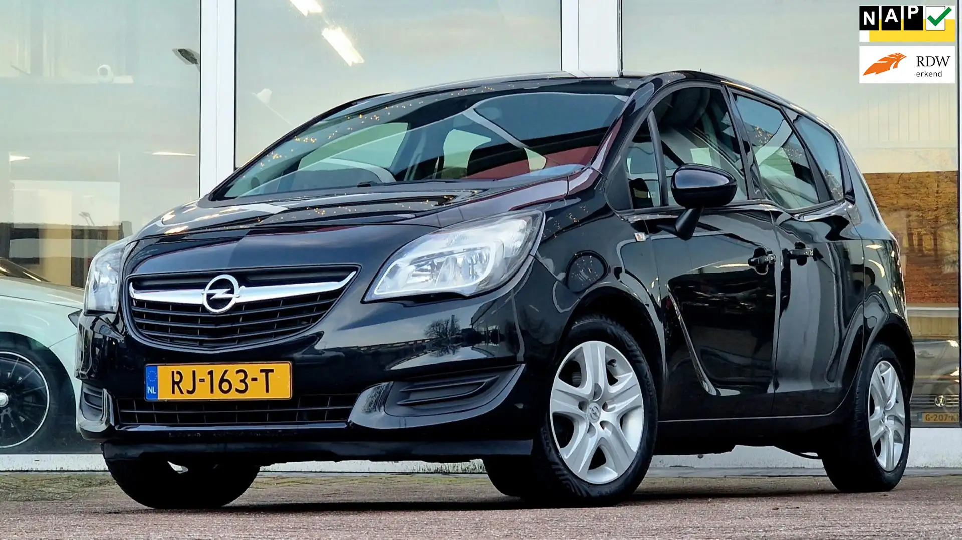Opel Meriva 1.4 Turbo Edition Airco APK 02-2025 Mooi! Zwart - 1