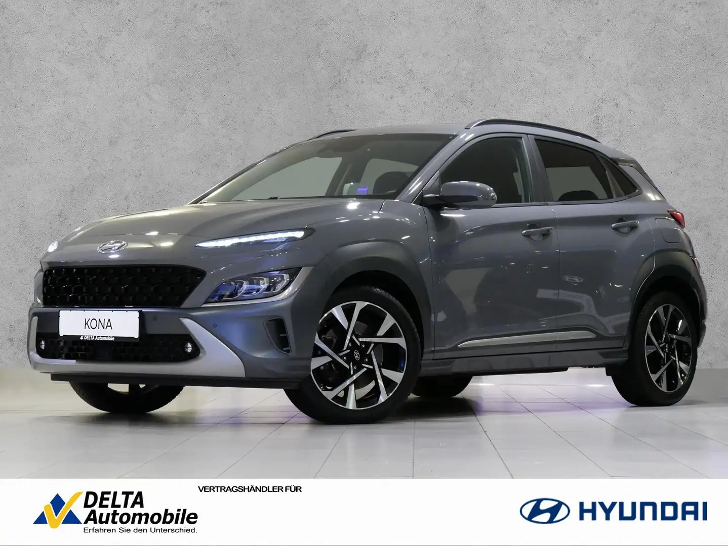 Hyundai KONA 1.6 TGDI DCT Prime Navi LED Carplay Gris - 1
