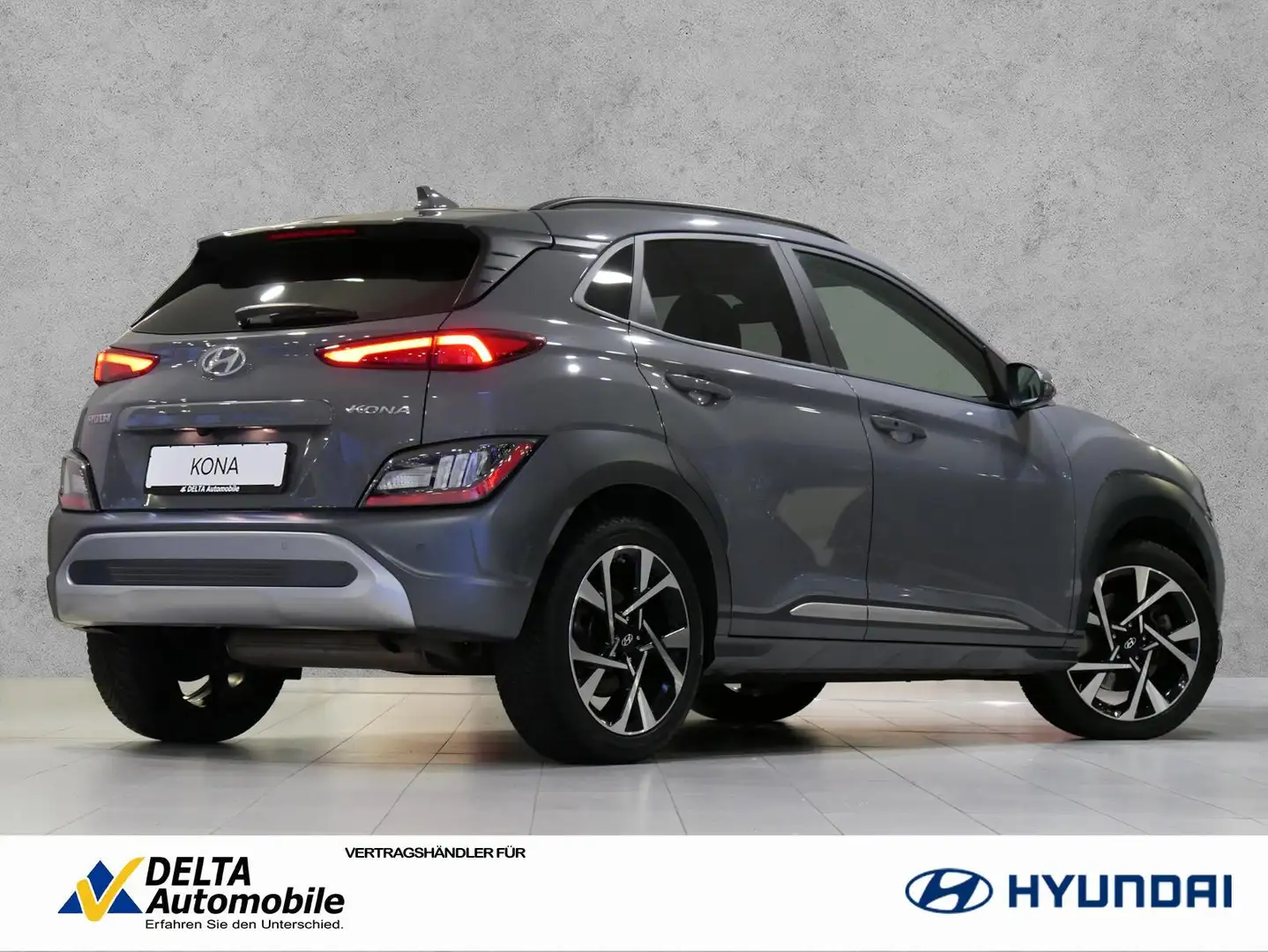 Hyundai KONA 1.6 TGDI DCT Prime Navi LED Carplay Gris - 2