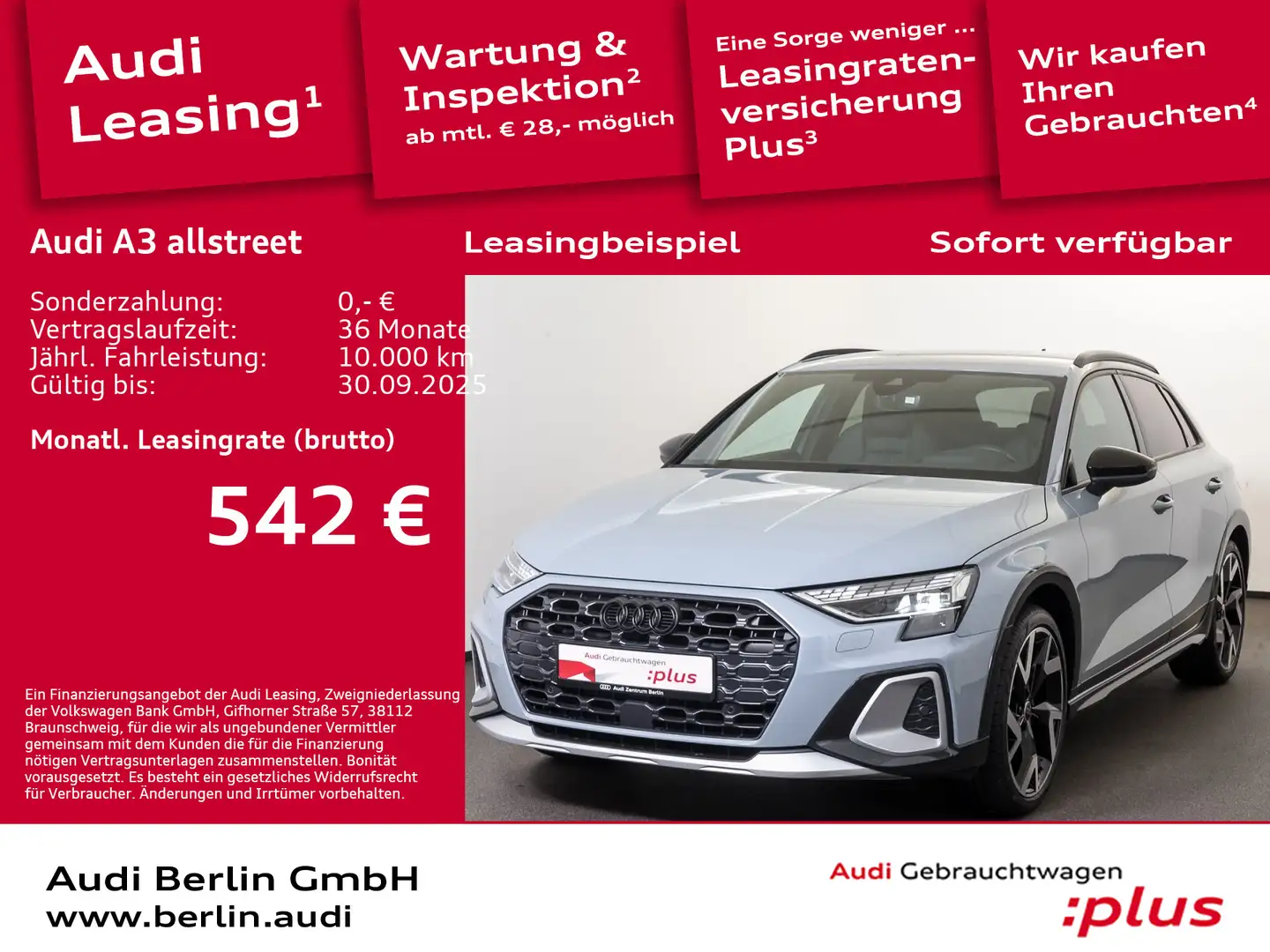 Audi A3 35 TDI S tr. RFK MATRIX HUD SONOS Grau - 1