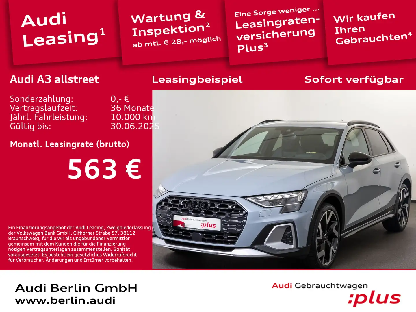 Audi A3 35 TDI S tronic Grau - 1
