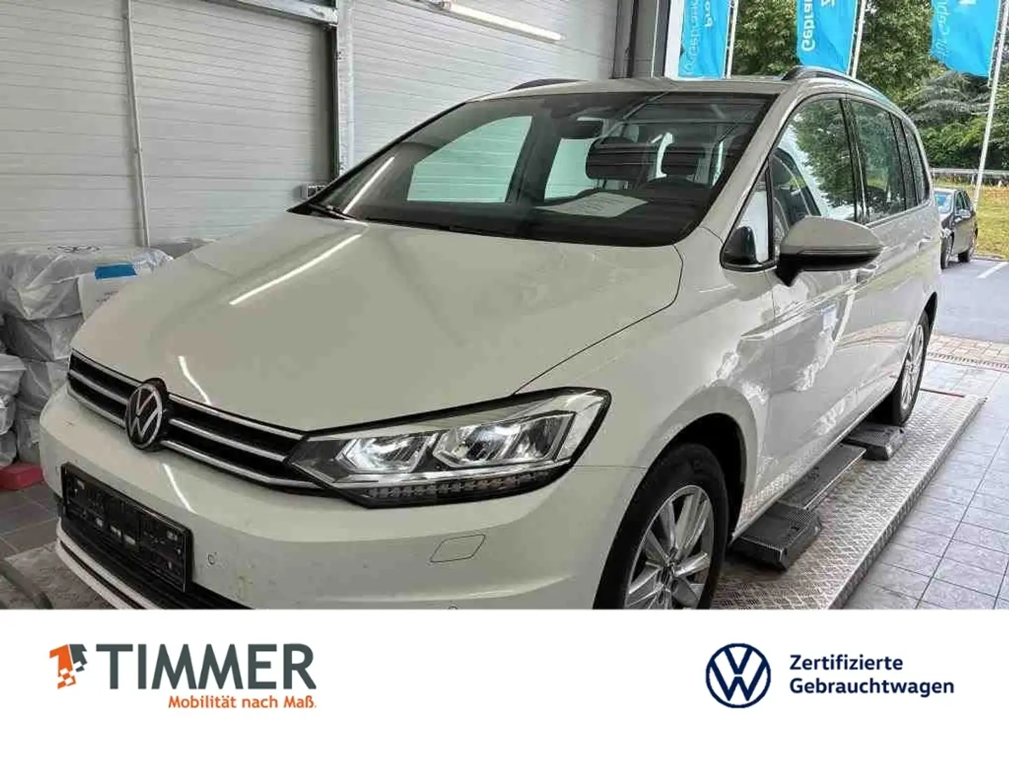 Volkswagen Touran 1.5 TSI DSG COMFORT *LED *ACC *RKAM *NAVI *SHZ *A Weiß - 1