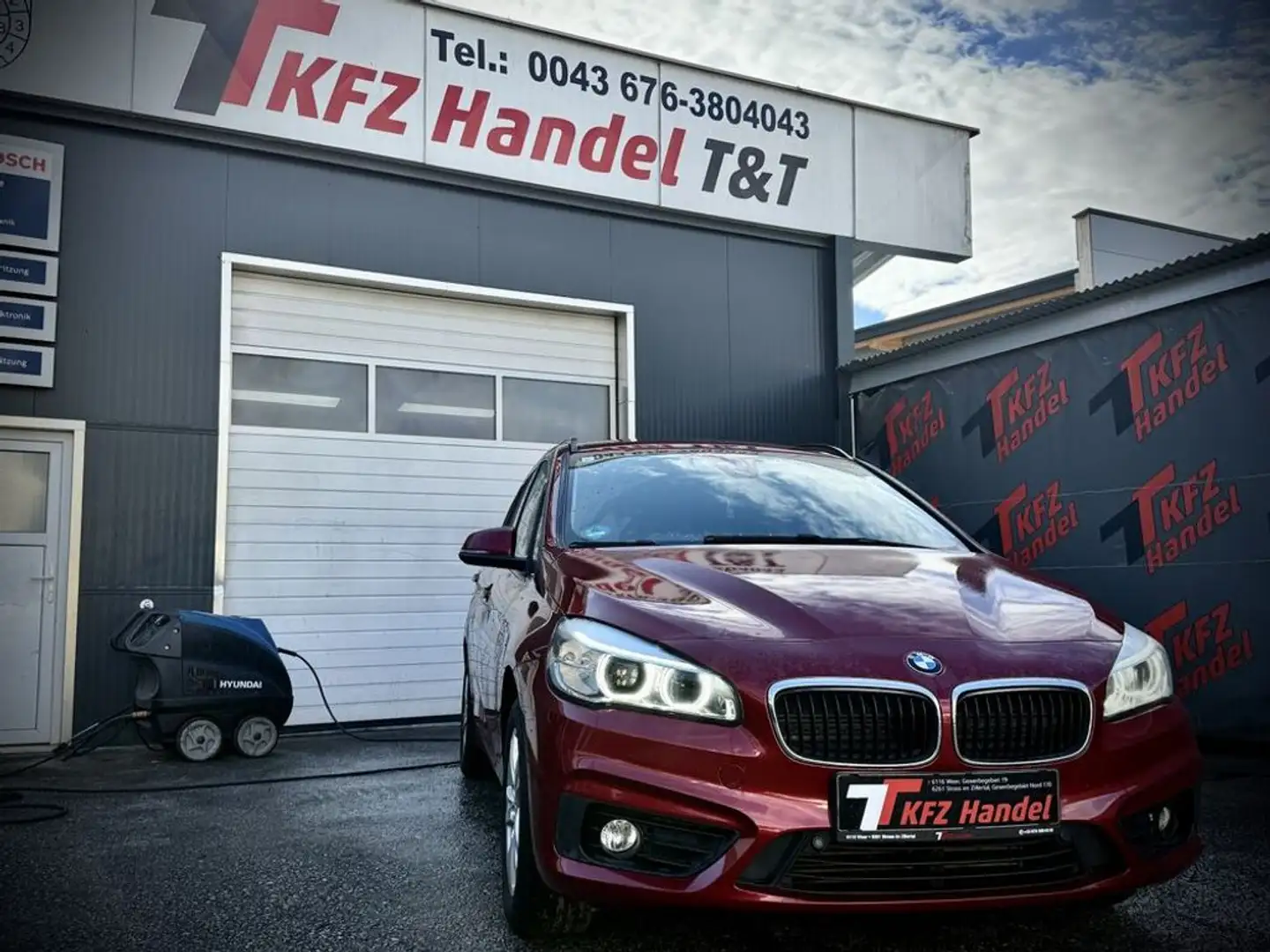 BMW 218 d xDrive Advantage Rouge - 1