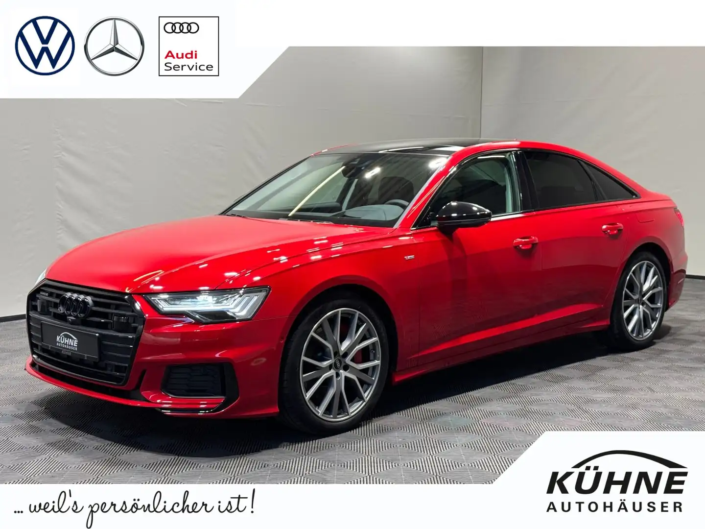 Audi A6 55 Sport quattro | PANO MATRIX 360° Rojo - 1