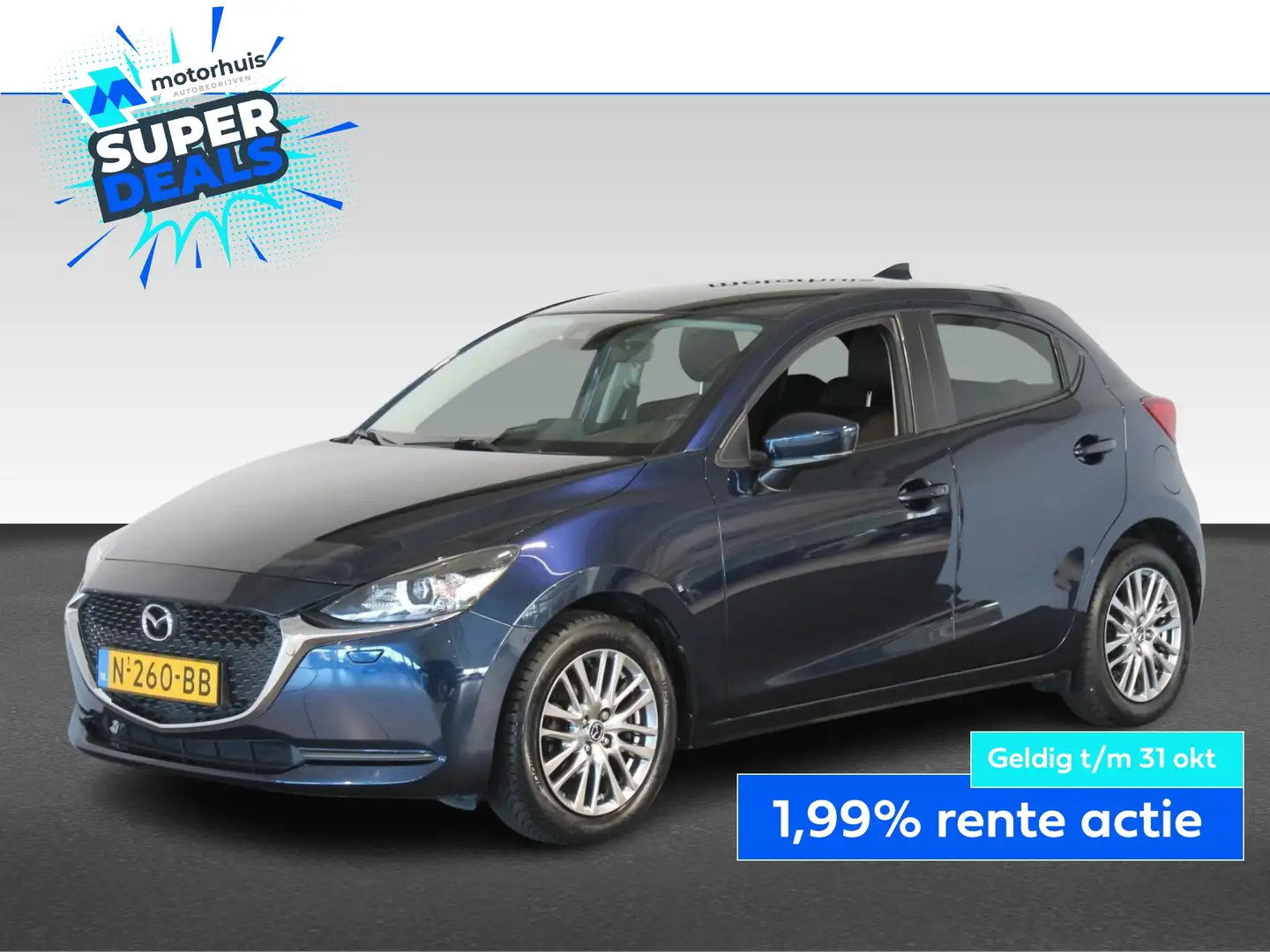Mazda 2 1.5 SKYACTIV-G 90PK STYLE SELECTED Bleu - 1